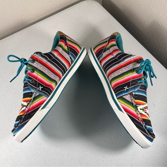 Twisted X Hooey Loper Womens Shoes Size 9 Lace Up Southwestern Print Casual - Picture 6 of 11